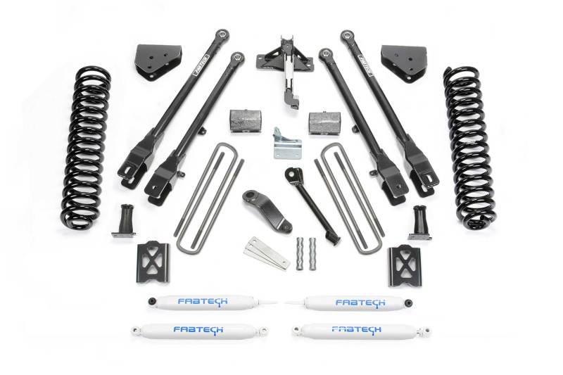 Load image into Gallery viewer, Fabtech 05-07 Ford F350 4WD 6in 4Link Sys w/Coils &amp; Perf Shks
