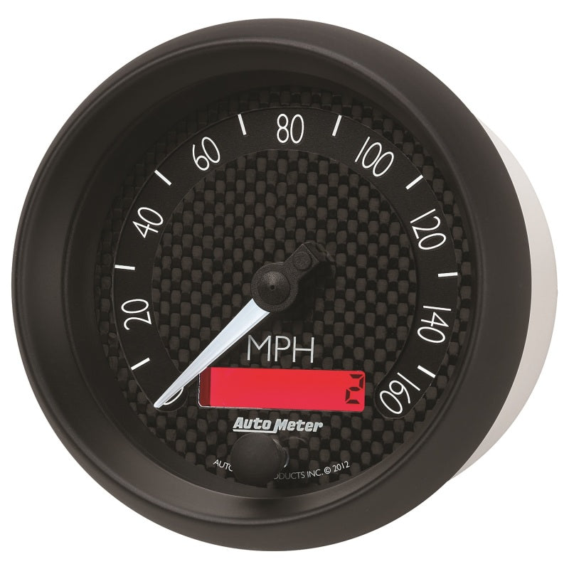 Load image into Gallery viewer, Autometer GT Series 3-3/8in In Dash 0-160 MPH Electronic Programmable Speedometer
