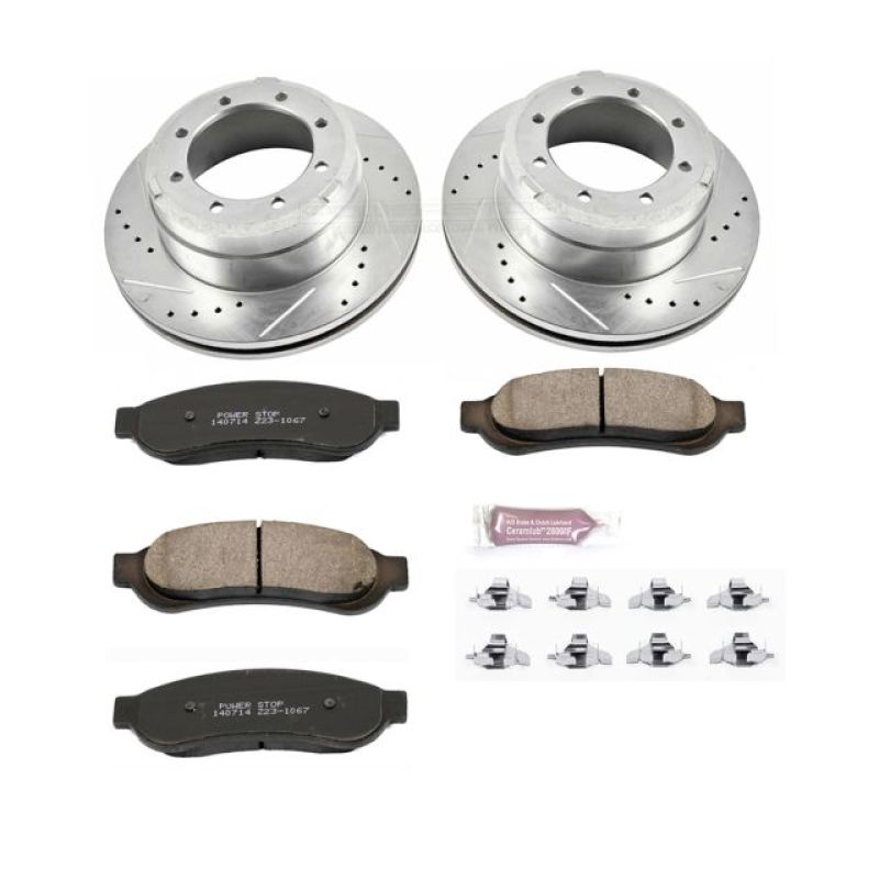 Load image into Gallery viewer, Power Stop 05-10 Ford F-350 Super Duty Rear Z23 Evolution Sport Brake Kit

