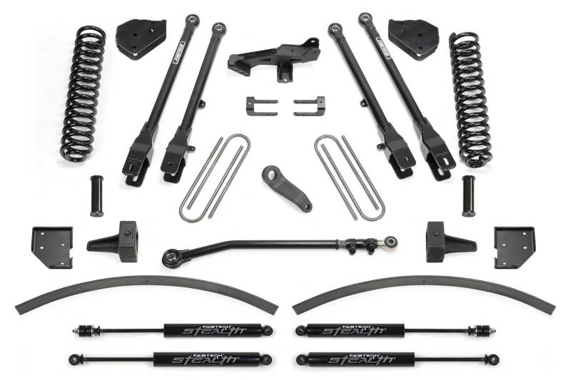 Load image into Gallery viewer, Fabtech 17-21 Ford F250/F350 4WD Diesel 8in 4Link Sys w/Coils &amp; Stealth Shks
