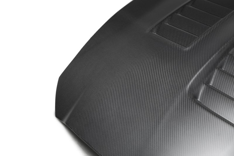 Load image into Gallery viewer, Anderson Composites 15-19 Ford Mustang Shelby GT350 Type-CR Double Sided Carbon Fiber Hood
