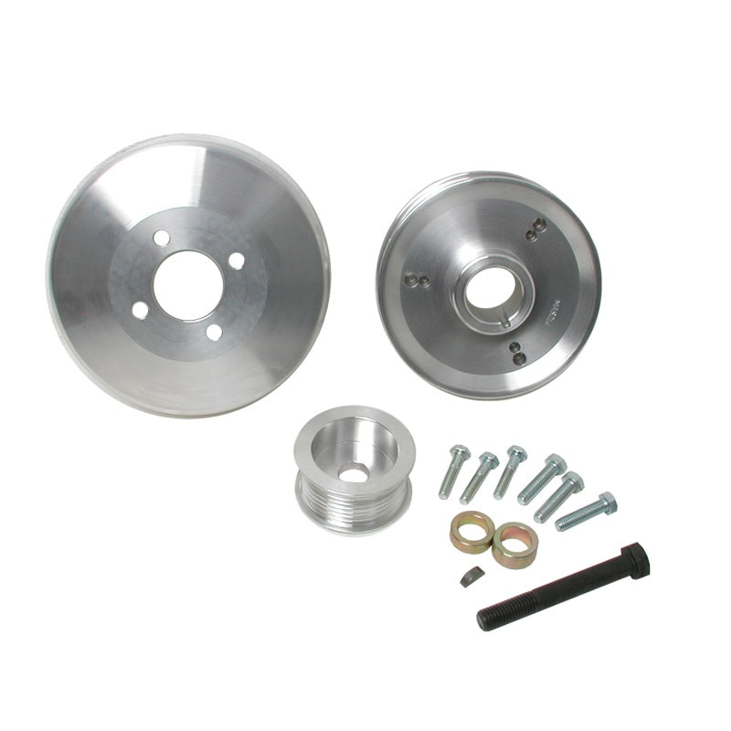 Load image into Gallery viewer, BBK 97-04 Ford F150 Expedition 4.6 5.4 Underdrive Pulley Kit - Lightweight CNC Billet Aluminum (3pc)
