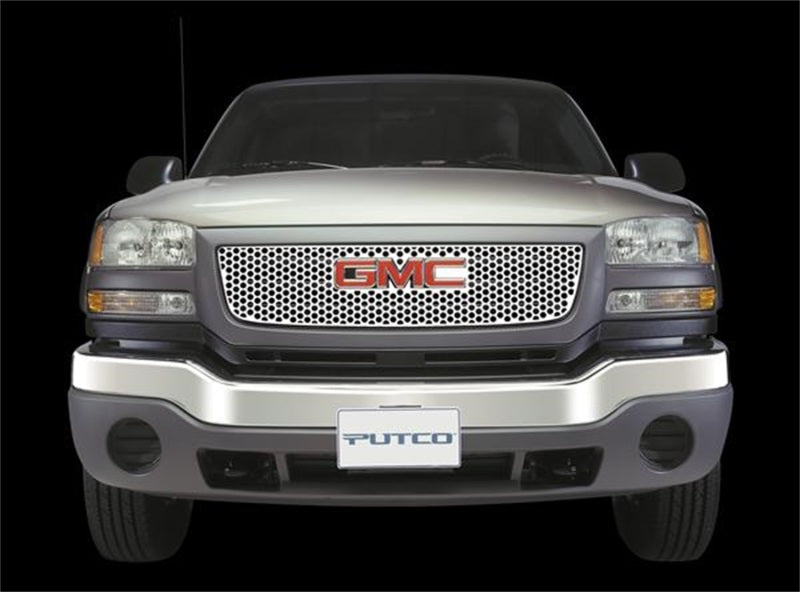 Load image into Gallery viewer, Putco 01-02 GMC Sierra HD w/ Logo CutOut Punch Stainless Steel Grilles
