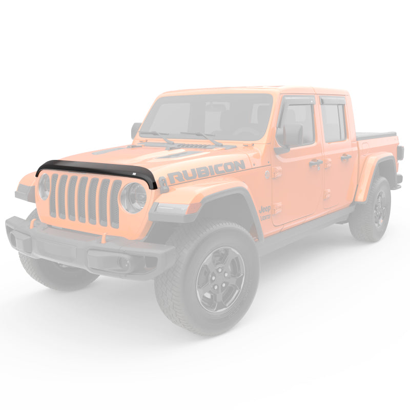 Load image into Gallery viewer, EGR Jeep 2018+ Wrangler / 2020+ Gladiator Superguard Hood Shield - Dark Smoke (305251)
