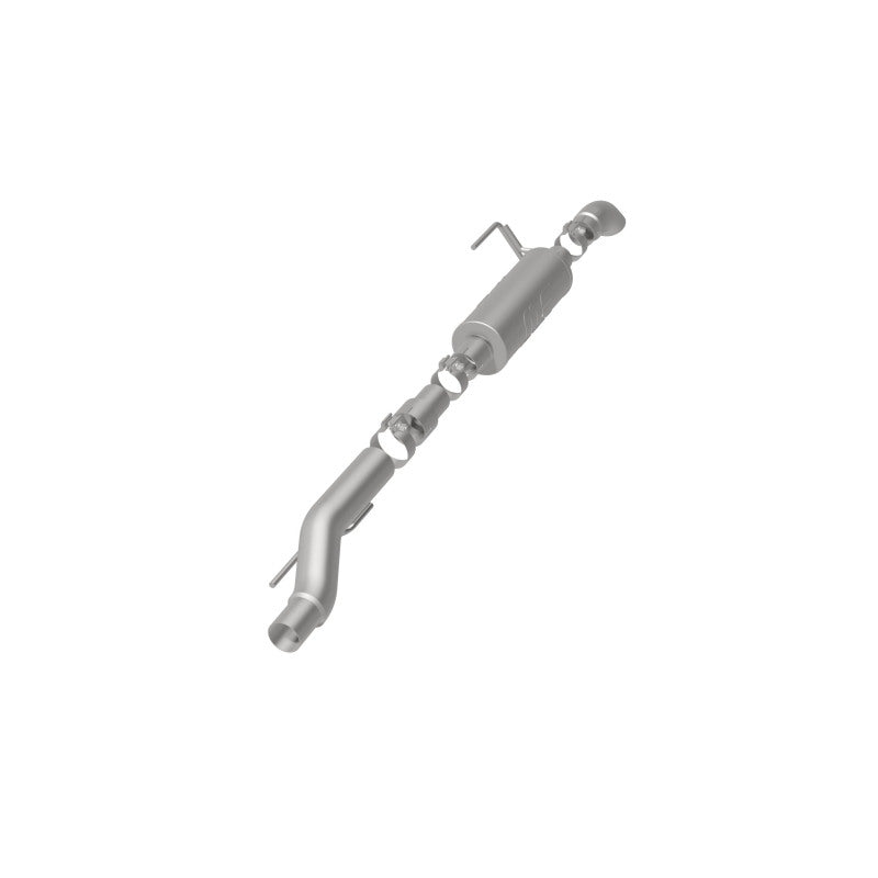 Load image into Gallery viewer, MagnaFlow Cat-Back, SS, 2.5/3in, Turn Down In Front Rear Tire 2015 Ford F150 5.0L V8 Ext Cab

