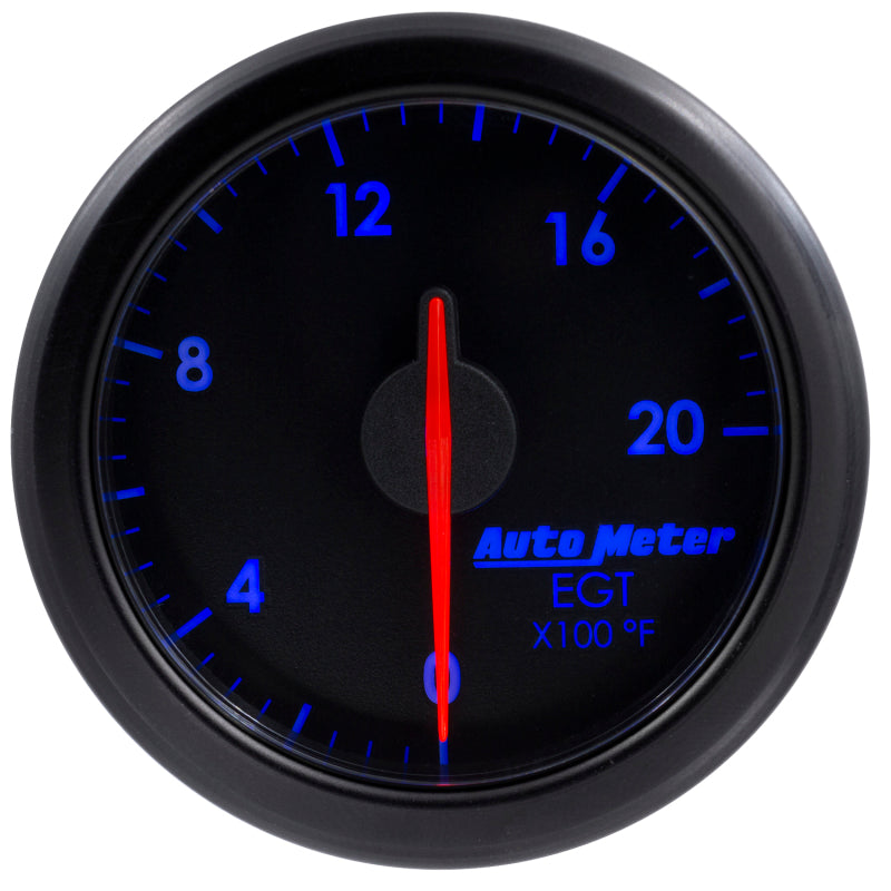 Load image into Gallery viewer, Autometer Airdrive 2-1/16in EGT Gauge 0-2000 Degrees F - Black
