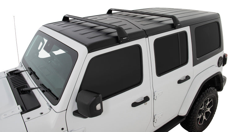 Load image into Gallery viewer, Rhino-Rack 07-22 Jeep Wrangler JK/JL 4 Door Hard Top Vortex SG 2 Bar Roof Rack - Black
