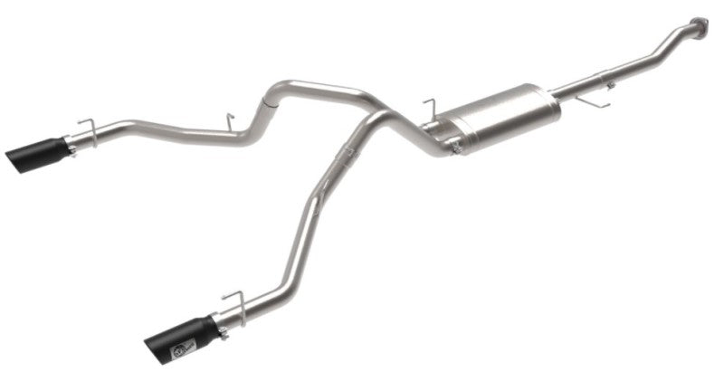 Load image into Gallery viewer, aFe Vulcan Series 3in 304SS Cat-Back w/ Black Tips 15-20 Ford F-150 V6 2.7L/35L(tt) / V8 5.0L
