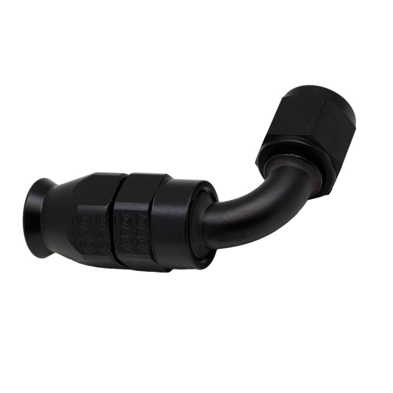 Load image into Gallery viewer, DeatschWerks 6AN Female Swivel 90-Degree Hose End PTFE (Incl 1 Olive Insert) - Anodized Matte Black
