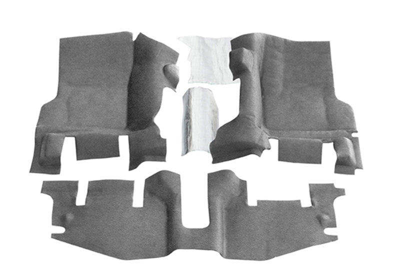 Load image into Gallery viewer, BedRug 97-06 Jeep TJ Front 3pc BedTred Floor Kit w/o Center Console - Incl Heat Shields (S/O Only)
