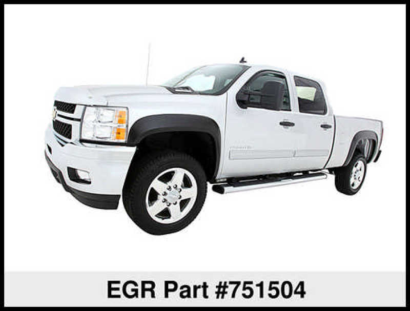 Load image into Gallery viewer, EGR 07-13 Chev Silverado 6-8ft Bed Rugged Look Fender Flares - Set (751504)
