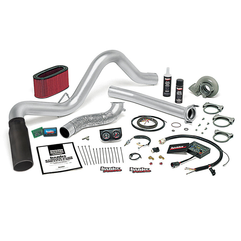 Load image into Gallery viewer, Banks Power 95.5-97 Ford 7.3L Auto Stinger-Plus System - SS Single Exhaust w/ Black Tip
