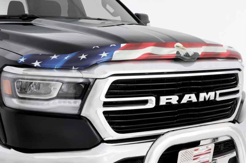 Load image into Gallery viewer, Stampede 2002-2008 Dodge Ram 1500 Center Only - Vigilante Premium Hood Protector - Flag
