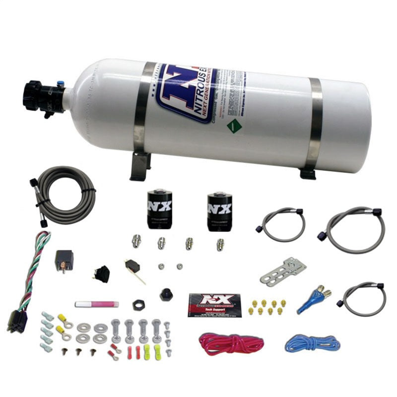 Load image into Gallery viewer, Nitrous Express Dodge EFI Race Single Nozzle Nitrous Kit (100-250HP) w/15lb Bottle
