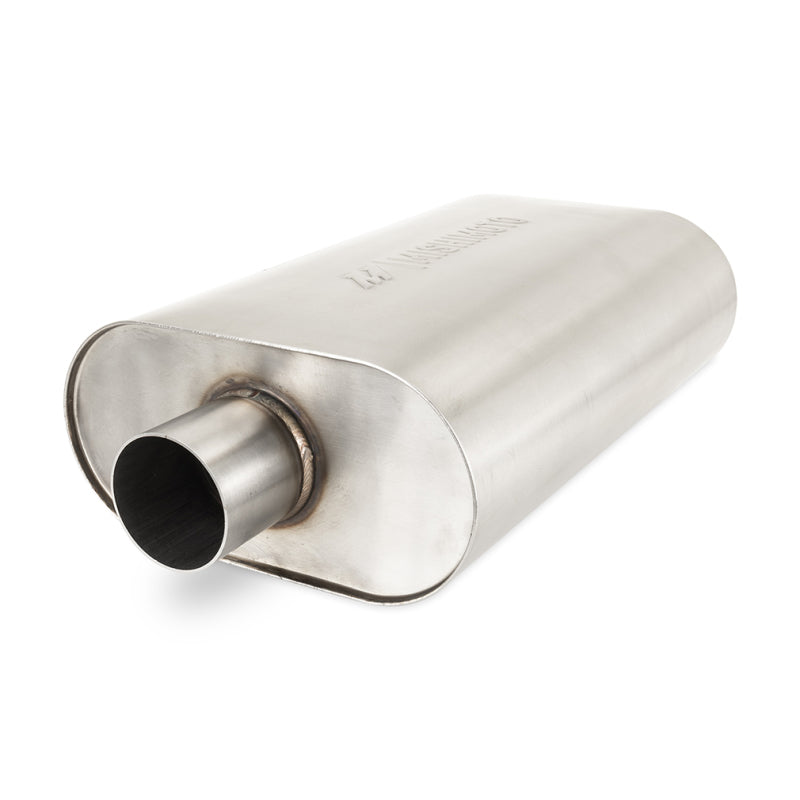 Load image into Gallery viewer, Mishimoto Universal Muffler with 2.5in Center Inlet/Outlet - Brushed
