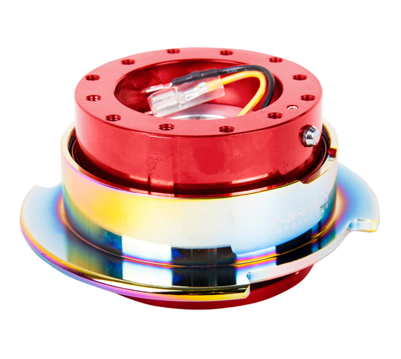 Load image into Gallery viewer, NRG Quick Release Gen 2.5 - Red Body / Neochrome Ring
