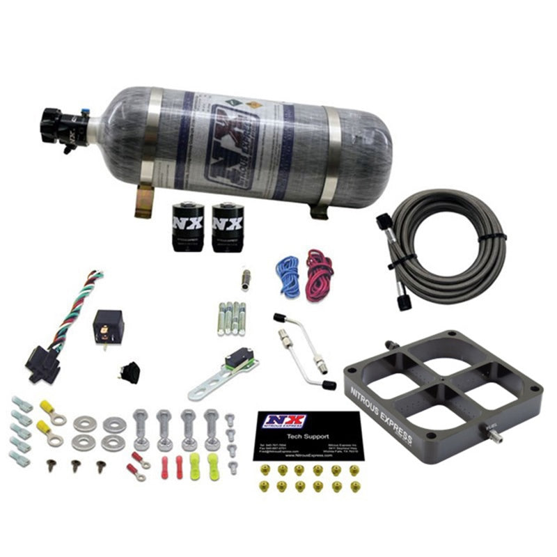 Load image into Gallery viewer, Nitrous Express Single Entry Crossbar 8500 Based Throttle Body Nitrous Kit w/12lb Composite Bottle
