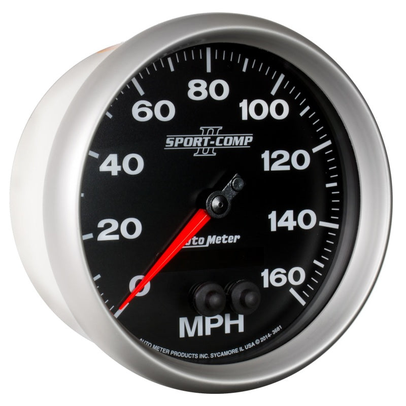 Load image into Gallery viewer, Autometer Sport-Comp II 5in 0-140MPH In-Dash Electronic GPS Programmable Speedometer
