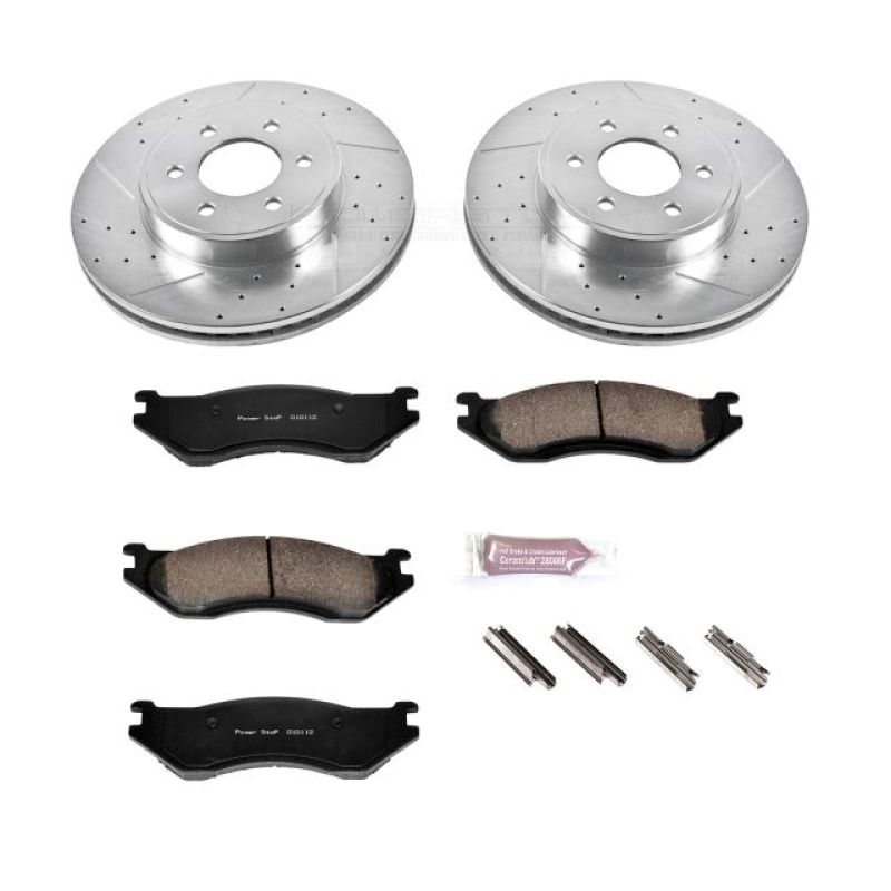 Load image into Gallery viewer, Power Stop 2003 Dodge Durango Front Z23 Evolution Sport Brake Kit
