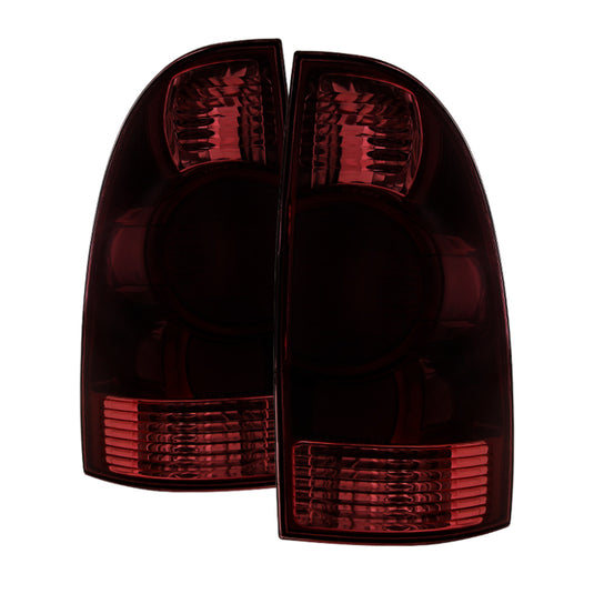 xTune Toyota Tacoma 05-08 OEM Style Tail Lights Red Smoked ALT-JH-TTA05-OE-RSM