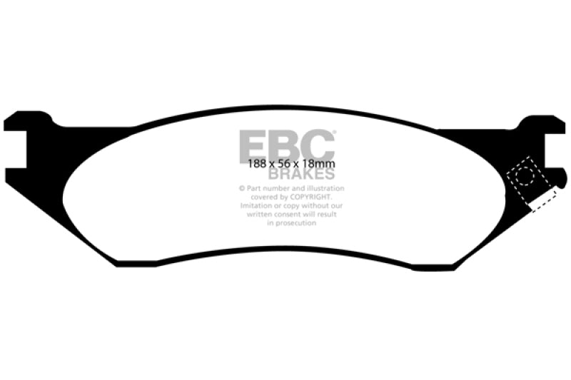 Load image into Gallery viewer, EBC 04-06 Dodge Durango 3.7 Yellowstuff Front Brake Pads
