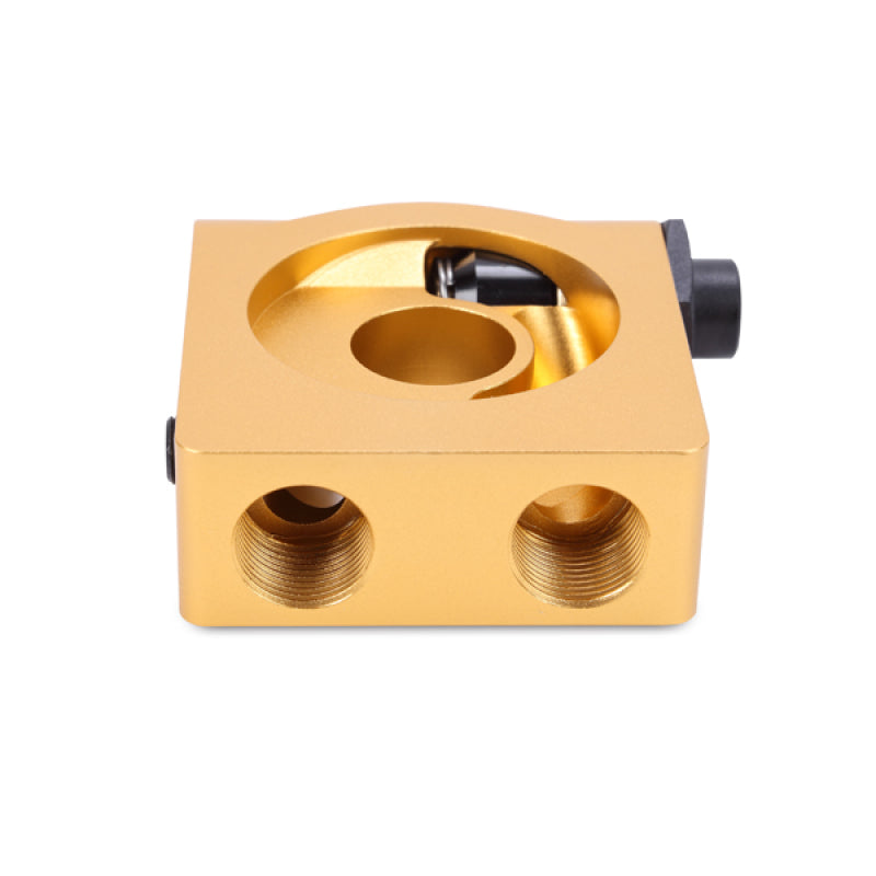 Load image into Gallery viewer, Mishimoto M22 x 1.5 Oil Sandwich Plate w/ Rear-Mounted Thermostat
