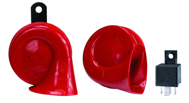 Load image into Gallery viewer, Hella Twin Trumpet Horn Kit 12V 400/500Hz (007424804 = 007424801)
