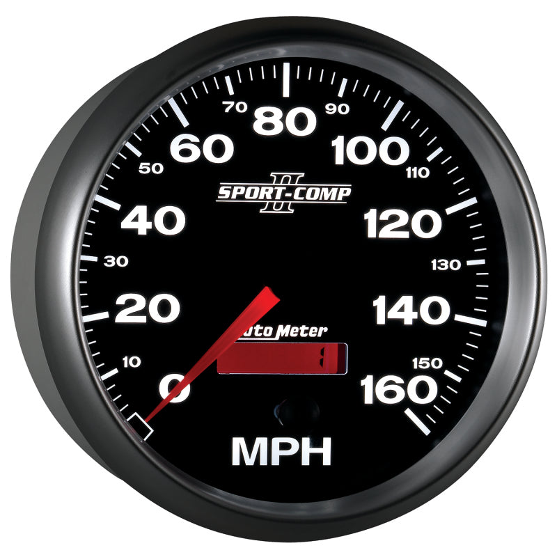 Load image into Gallery viewer, Autometer Sport-Comp II 5 inch 0-160MPH Electronic Programmable Speedometer
