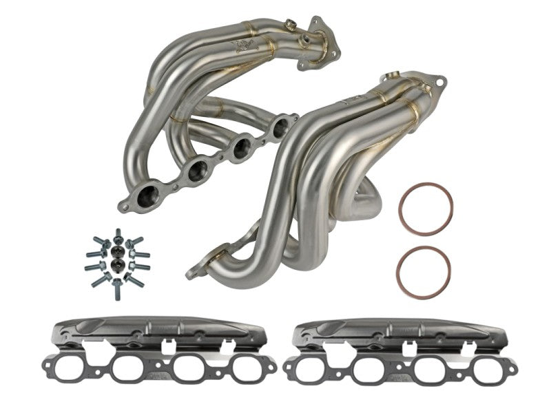 Load image into Gallery viewer, aFe Twisted 304SS Header 2020 Chevy Corvette (C8) 6.2L V8 - Brushed
