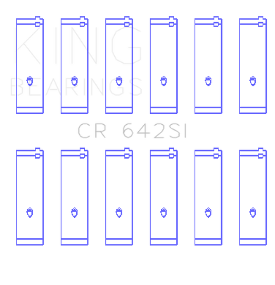 King Engine Bearings Connecting Rod Bearing Set, For FORD V6 177CI 2.8L, 245CI 4.0L