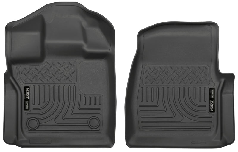 Load image into Gallery viewer, Husky Liners 15-23 Ford F-150 Standard Cab Pickup WeatherBeater Front Black Floor Liners
