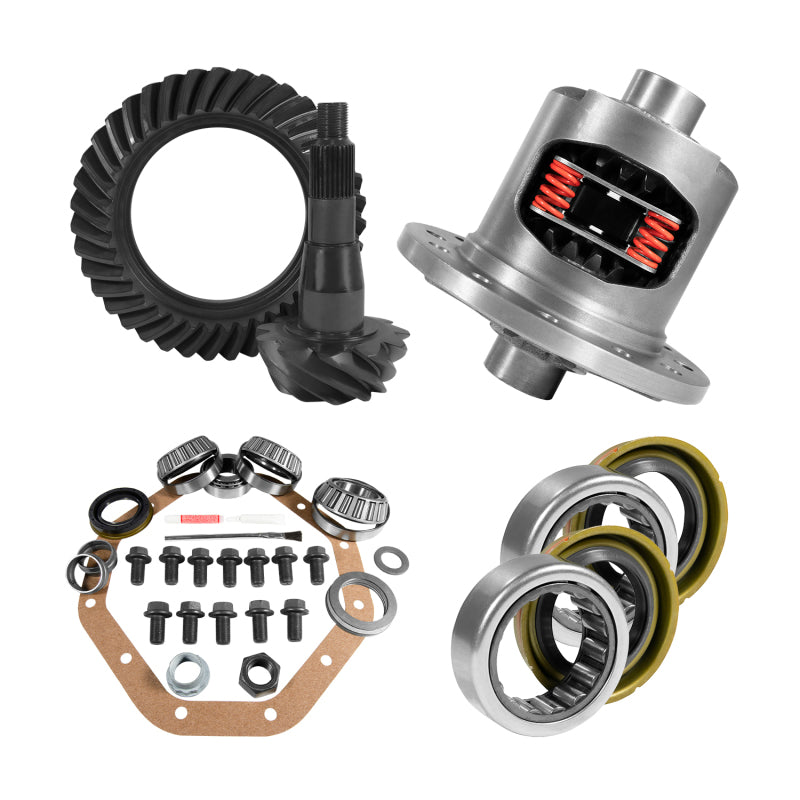 Load image into Gallery viewer, Yukon Gear ZF 9.25in CHY 3.21 Rear Ring &amp; Pinion Install Kit Positraction Axle Bearings and Seals
