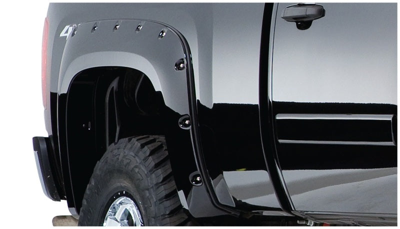 Load image into Gallery viewer, Bushwacker 07-13 Chevy Silverado 1500 Fleetside Cutout Style Flares 4pc 78.7/97.6in Bed - Black
