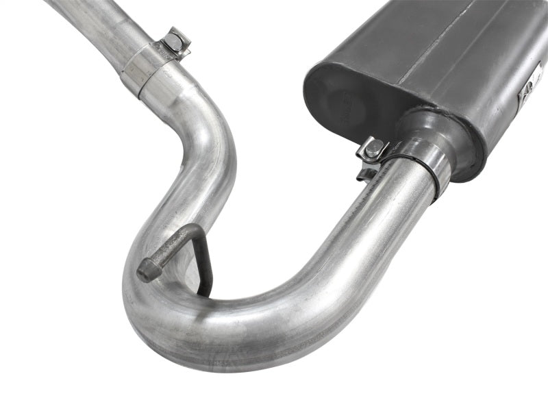 Load image into Gallery viewer, aFe Scorpion Exhaust System Cat Back 2.5in Aluminized Hi-Tuck 07-18 Jeep Wrangler JK V6 3.6/3.8L

