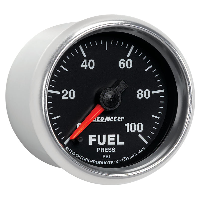 Load image into Gallery viewer, Autometer GS 0-100 PSI Full Sweep Electronic Fuel Pressure Gauge
