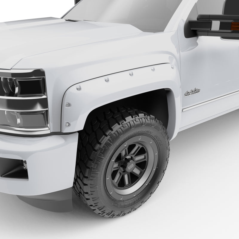 Load image into Gallery viewer, EGR 14+ Chev Silverado 6-8ft Bed Bolt-On Look Color Match Fender Flares - Set - Summit White
