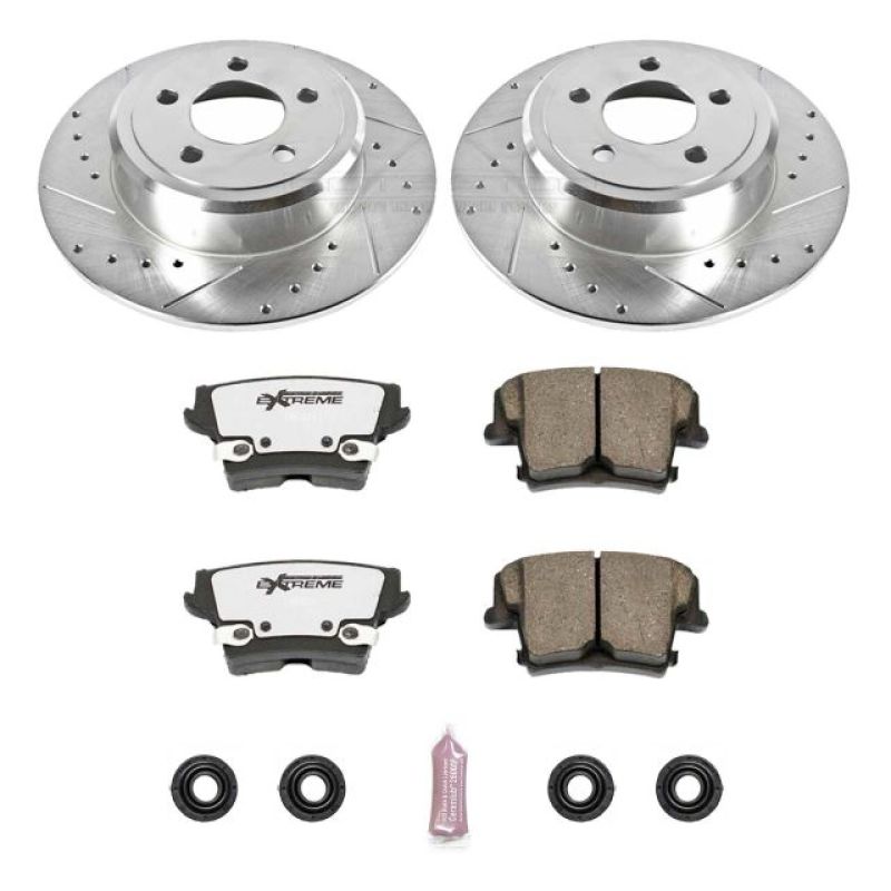 Load image into Gallery viewer, Power Stop 05-19 Chrysler 300 Rear Z26 Street Warrior Brake Kit
