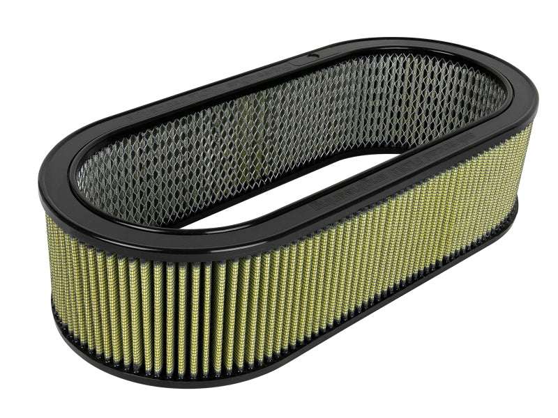Load image into Gallery viewer, aFe MagnumFLOW Air Filters Round Racing PG7 A/F PG7 Oval Filter (18.13 x 7.25 x 6.0 w/EM)
