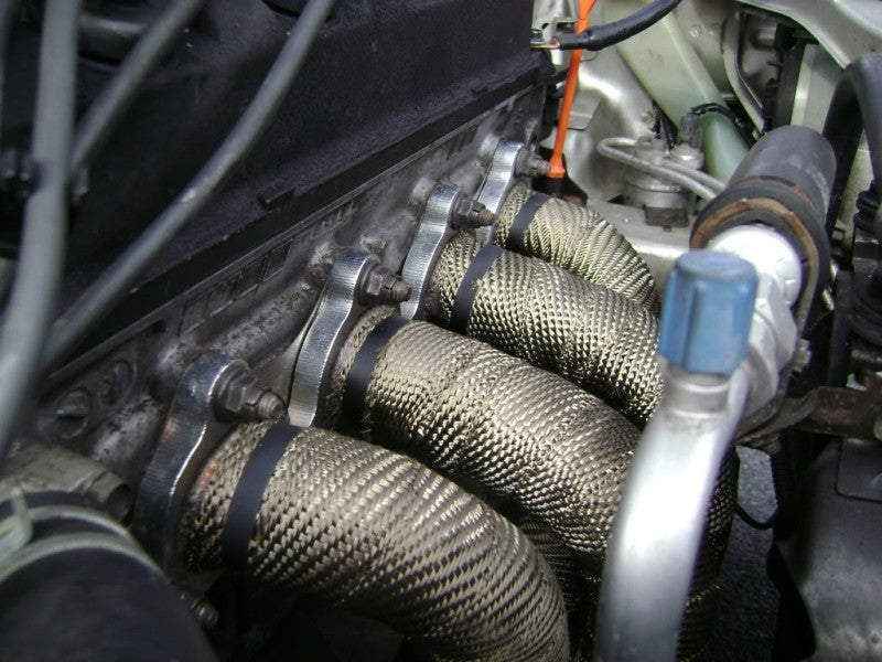 Load image into Gallery viewer, Mishimoto 2 inch x 35 feet Heat Wrap with Stainless Locking Tie Set
