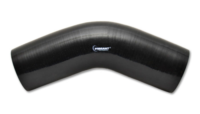 Load image into Gallery viewer, Vibrant 4 Ply Reinforced Silicone Elbow Connector - 3.25in I.D. - 45 deg. Elbow (BLACK)
