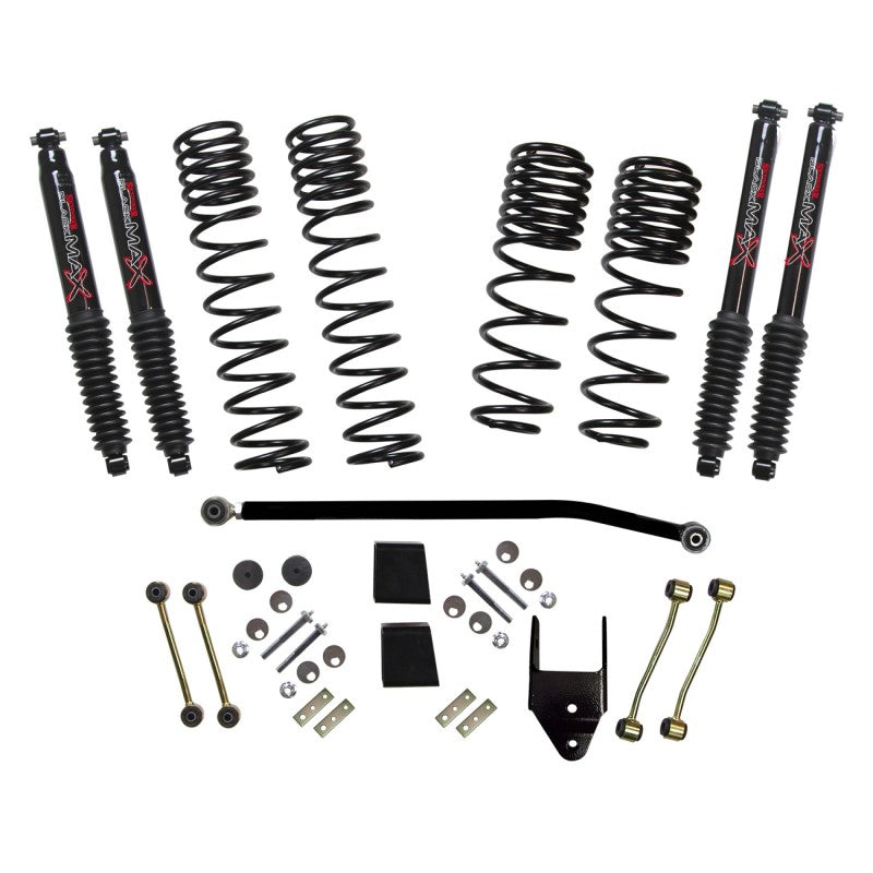 Load image into Gallery viewer, Skyjacker 2020 Jeep JL 4WD Diesel 3.5-4in Dual Rate Long Travel Sus Lift Kit w/ Black Max Shocks
