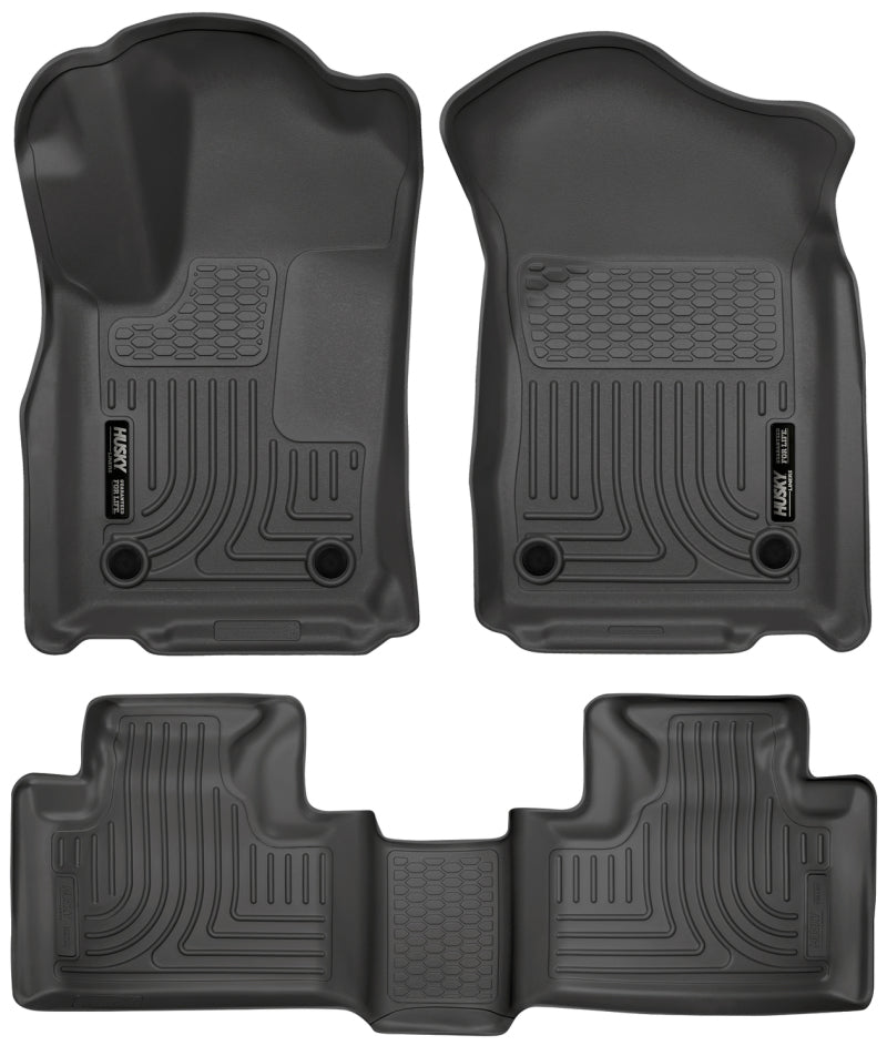 Load image into Gallery viewer, Husky Liners 16-22 Dodge Durango Weatherbeater Black Front &amp; 2nd Seat Floor Liners
