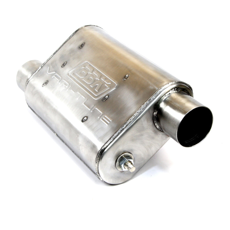 Load image into Gallery viewer, BBK VariTune Adjustable Performance Muffler 2-1/2 Offset/Offset Stainless Steel
