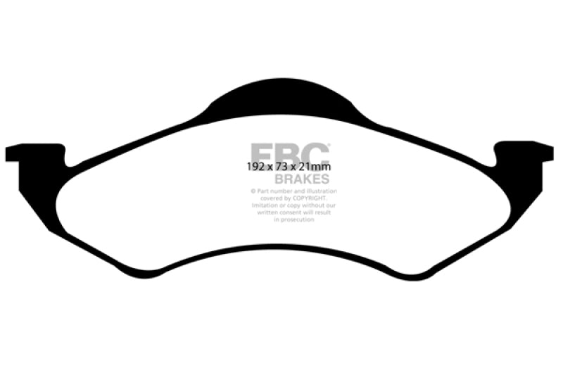 Load image into Gallery viewer, EBC 00-02 Dodge Dakota 2WD 2.5 Ultimax2 Front Brake Pads
