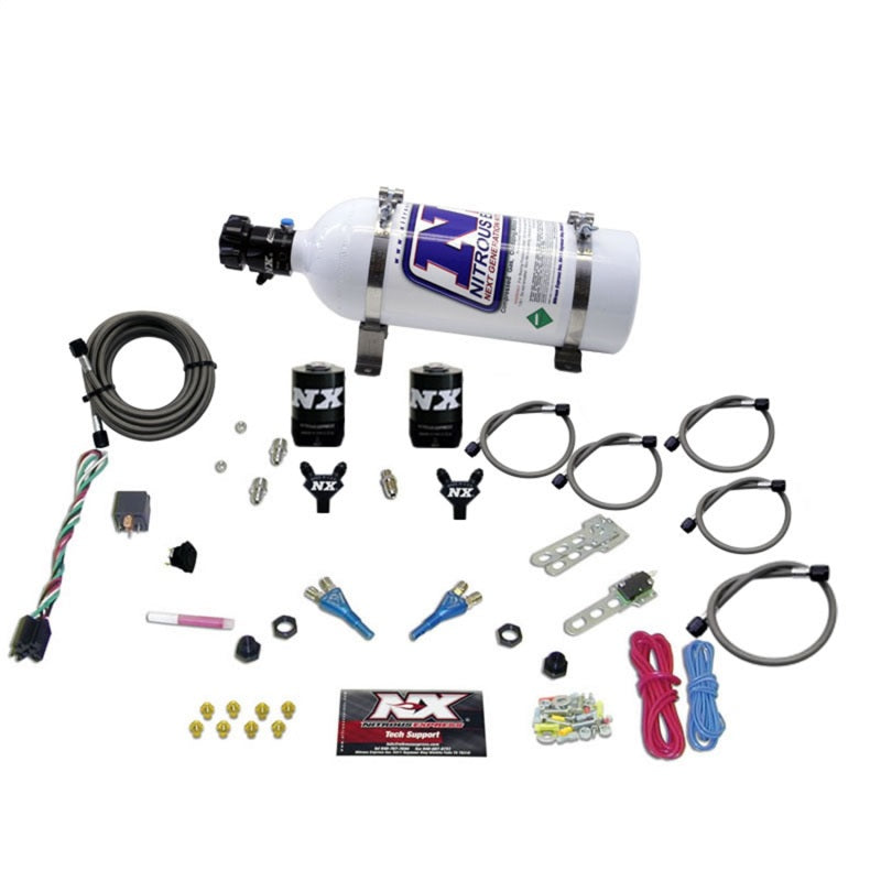 Load image into Gallery viewer, Nitrous Express Ford EFI Dual Nozzle Nitrous Kit (100-300HP) w/5lb Bottle
