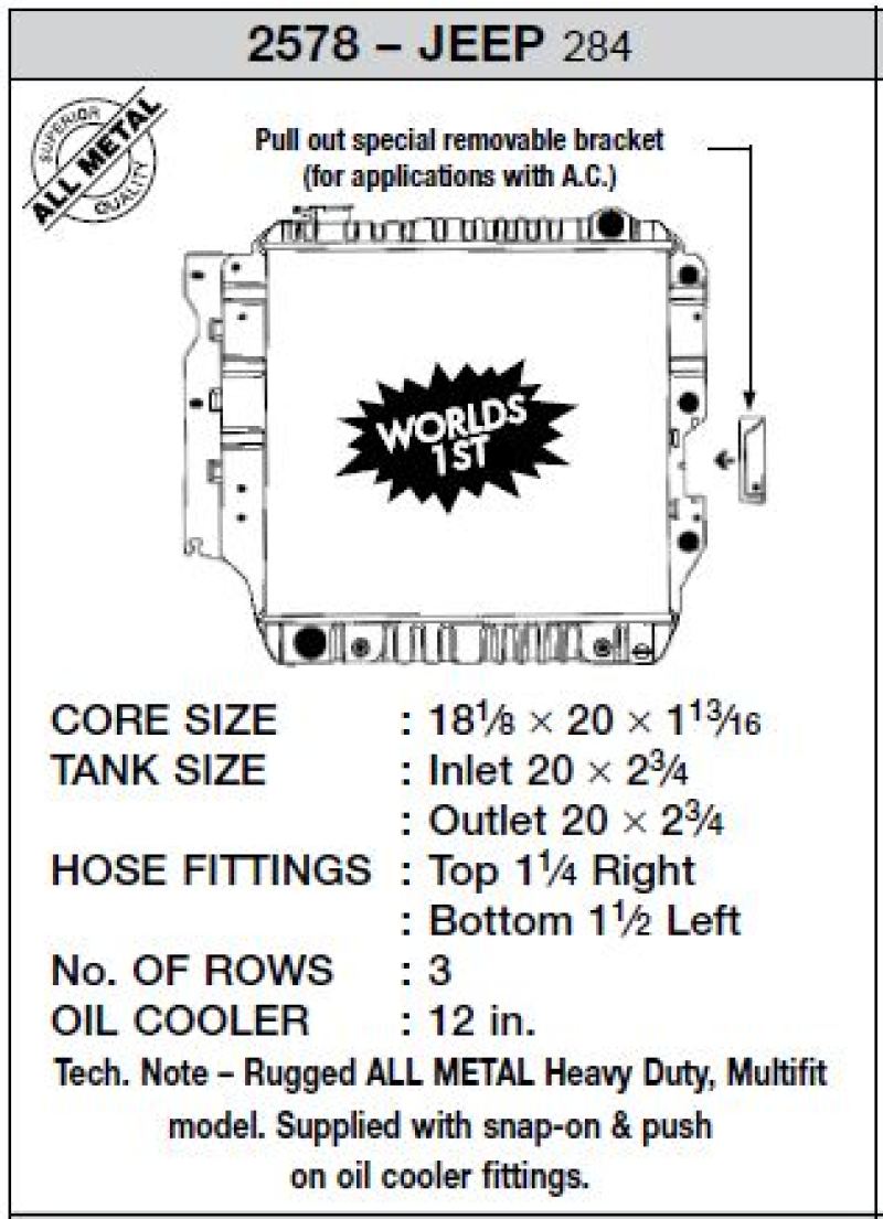 Load image into Gallery viewer, CSF 87-02 Jeep Wrangler 2.5L OEM Plastic Radiator
