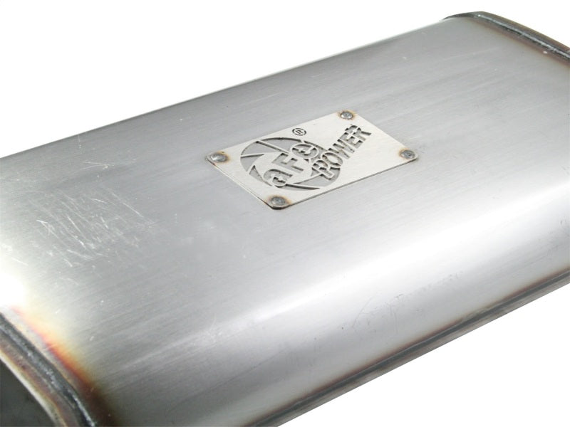 Load image into Gallery viewer, aFe MACHForce XP Exhaust Cat-Back SS-409 04-06 Jeep Wrangler TJ Unl L6 4.0L 2.5in Off-Road No Tip
