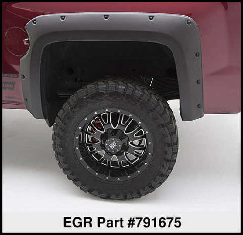 Load image into Gallery viewer, EGR 14+ Chev Silverado 5ft Bed Bolt-On Look Fender Flares - Set - Matte
