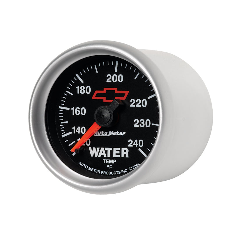 Load image into Gallery viewer, Autometer Sport-Comp II 2-1/16in 120-240 Deg Mechanical Water Temp Gauge - Bowtie Black
