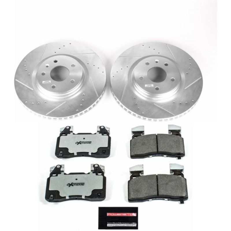 Load image into Gallery viewer, Power Stop 14-19 Chevrolet Corvette Front Z26 Street Warrior Brake Kit
